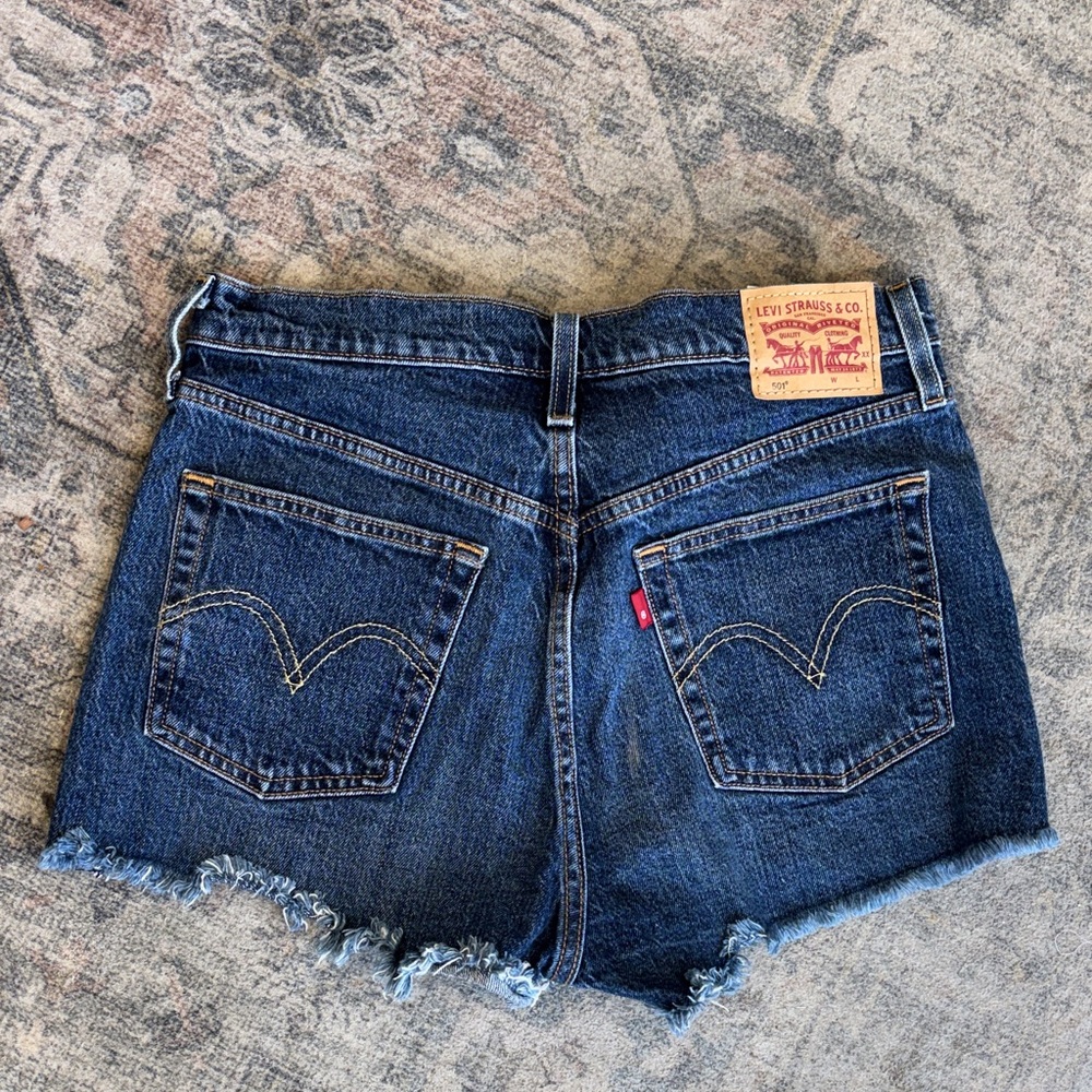 Levi's Dark Blue Jean Shorts